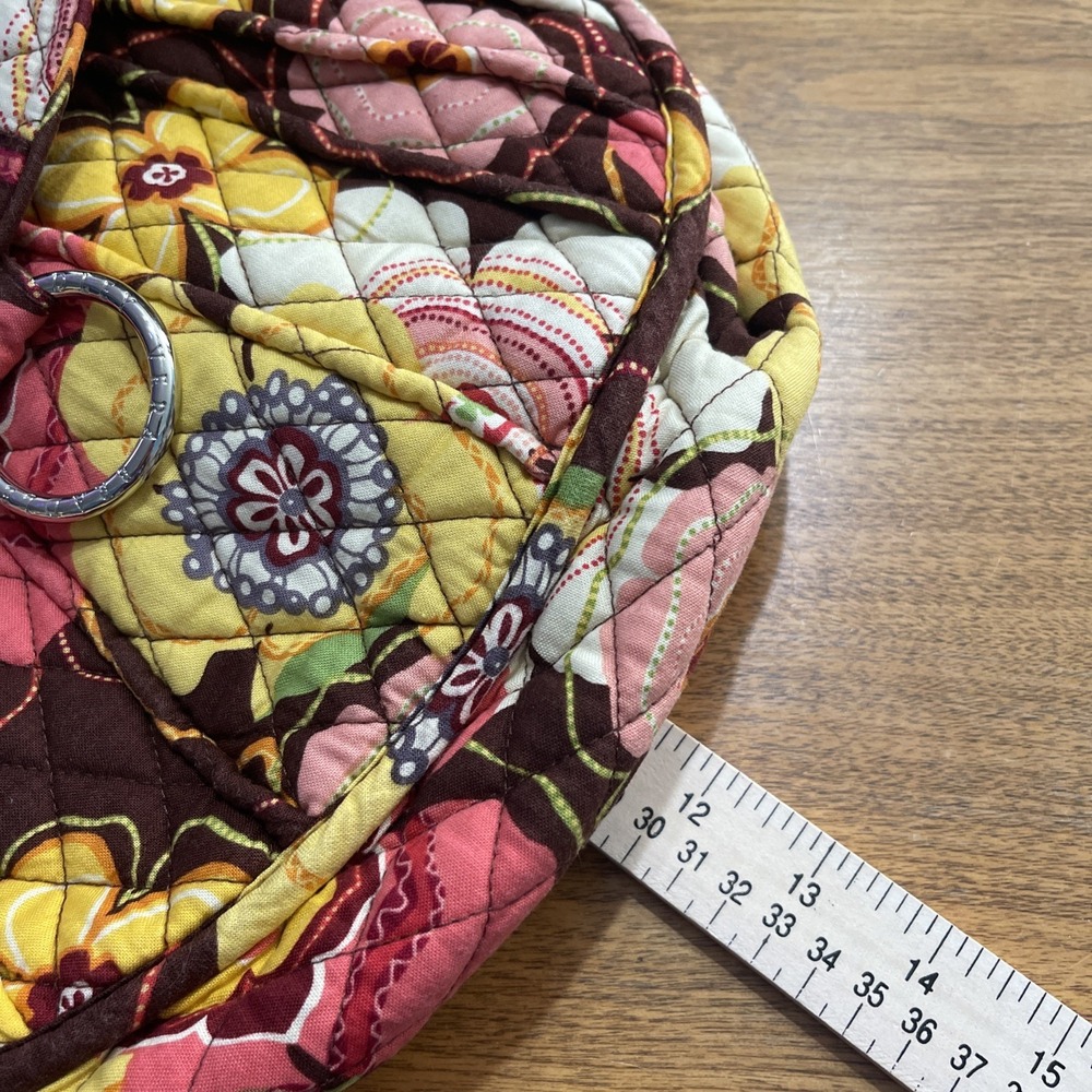 Vera Bradley Buttercup Saddle Up Bag-Crossbody-Shoulder Bag-Silver Ring - Picture 9 of 10